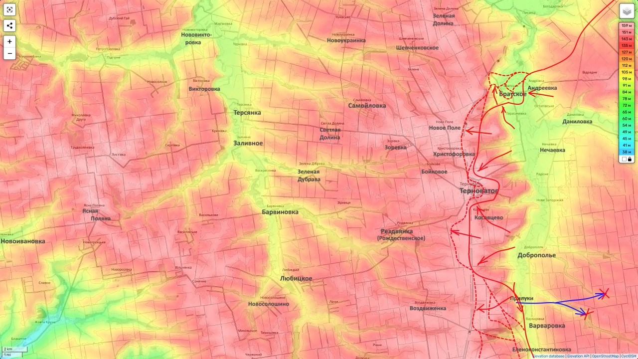 В Терноватом осталось пройти совсем немного, но противник отчаянно цепляется за остатки