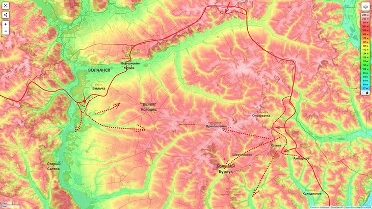 Охват в кольцо Большого Бурлука и Белого Колодца