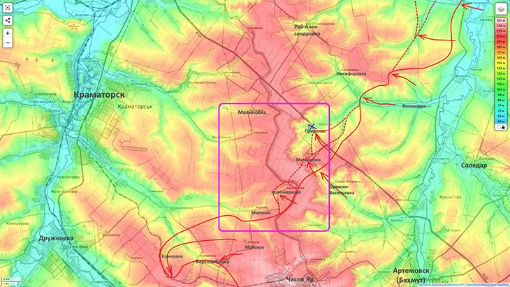 Наши подразделения, взяв под свой контроль Новомарково, почти закончили освобождение Миньковки