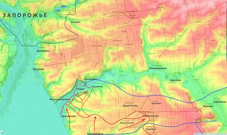После взятия Речного новые цели - Веселянка и Магдалиновка