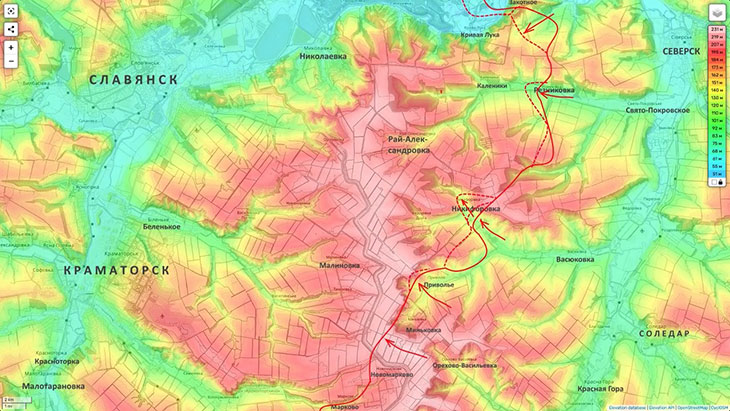 Полный контроль над Никифоровкой дает возможность дальше двигаться по долине на северо-запад с целью выйти на Рай-Александровку