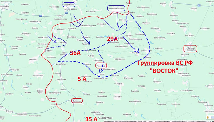 Предполагаемый замысел контрнаступа ВСУ