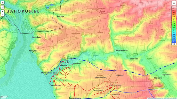 Главная линия обороны противника на Запорожском направлении прорвана