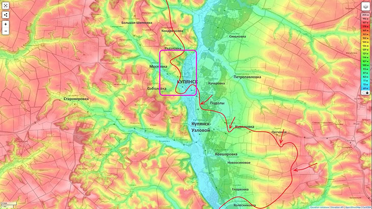 В Купянске мы атакуем восточные реки Оскол, а противник нас пытается выдавить с западного берега реки