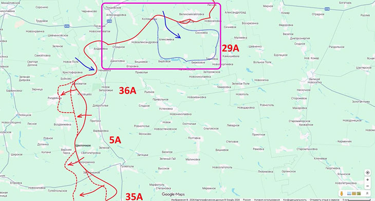 Подразделения противника из района Покровского  продолжают пытаться накапливаться в мешке, который они создали во время своего контрнаступа