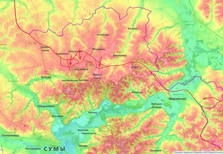 Постепенно движемся на линию Хотень - Корчаковка - Храповщина