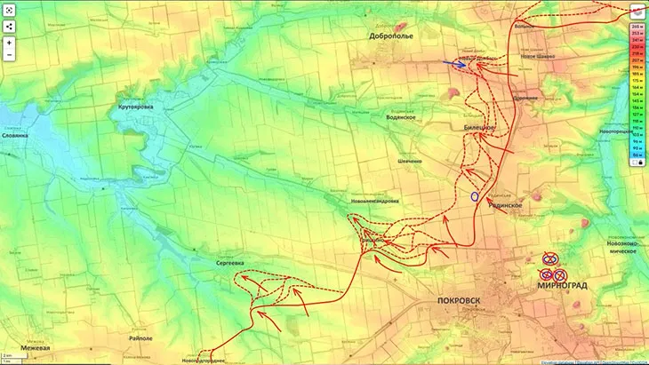 Наши войска ведут активные наступательные действия в общем направлении на Доброполье
