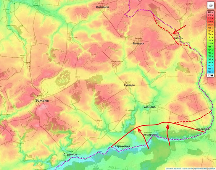 Наши подразделения в Сумской области начинают наступательные действия в районе населенного пункта Сопичь