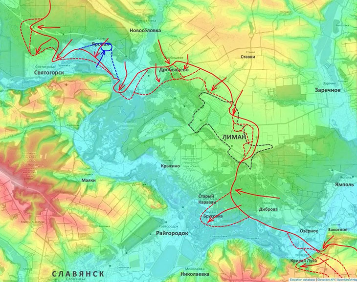 Наши подразделения, идя через леса, взяли населенный пункт Брусовка