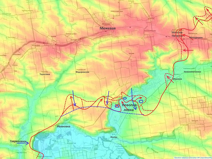 Противник выбил нас из Новопавловки
