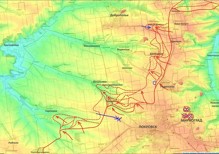 Первая попытка контрнаступа ВСУ в районе Красноармейска