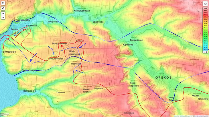 Противник пытается контратаковать в районе Степногорска