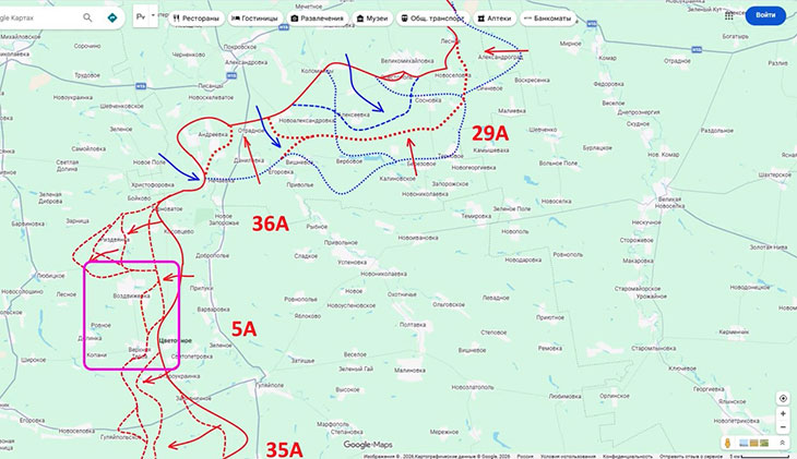 Противник с трудом удерживает район Воздвижевки - Верхней Терсы