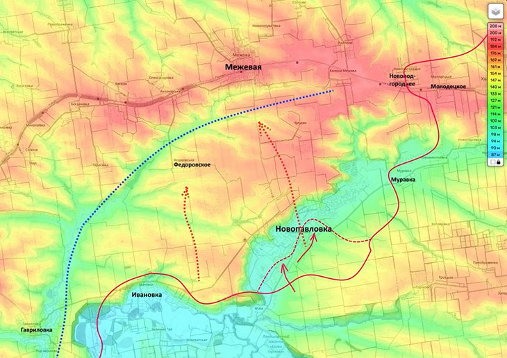 Взятие Новопавловки заставит противника откатиться на линию Просяная - Межевая