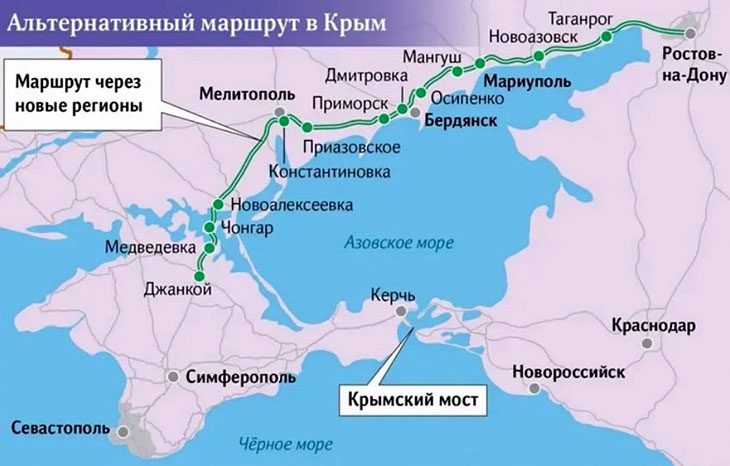 Трасса Мариуполь - Крым