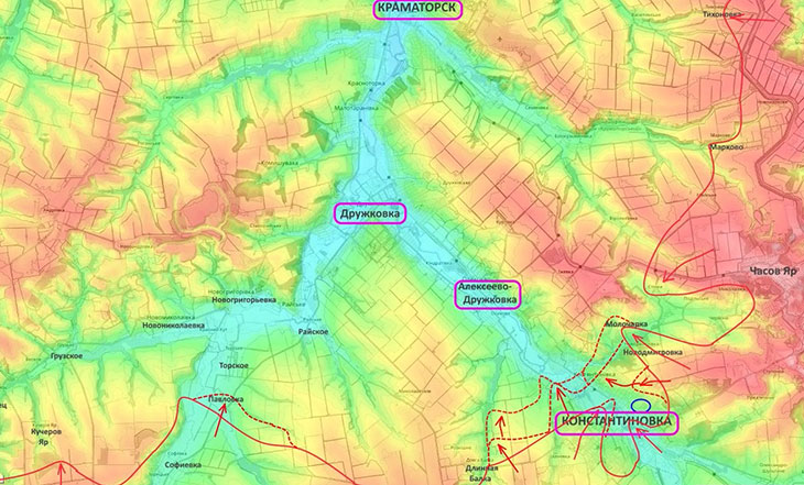 агломерация Краматорск - Дружковка - Алексеево-Дружковка - Константиновка