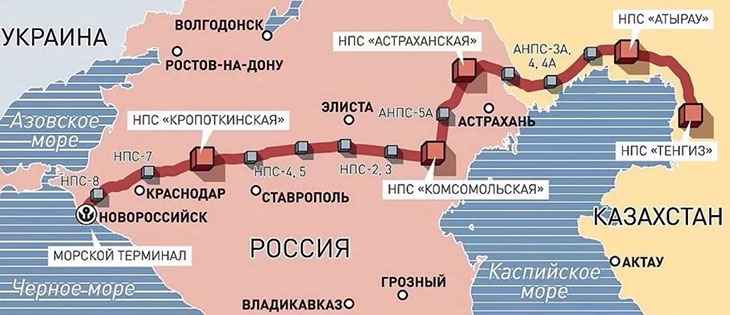 Блокада работы Каспийского транспортного консорциума