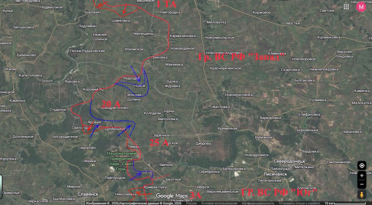 Наши войска пытаются контратаковать в районе Зеленой Долины, Нового, Редкодуба, Дробышева