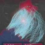 Удары украинских дронов на московском направлении за последнюю неделю