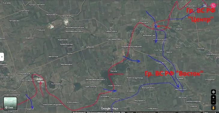 Правый фланг группировки «Восток» - единственное место, где противник сейчас еще пытается эффективно наступать